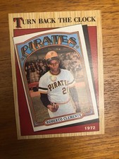1987 Topps Baseball Card Roberto Clemente Turn Back the Clock #313 NRMT