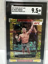 Grant Dawson 2022 Select Gold Disco RC 6/10 SGC-9.5 UFC S-217