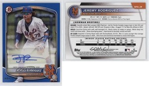2025 Bowman Paper Prospect Retail Auto Blue /150 Jeremy Rodriguez #BPA-JR Auto