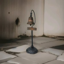 1914 RARE Forbes El Camino Real Mission Bell -California Souvenir-Bronze