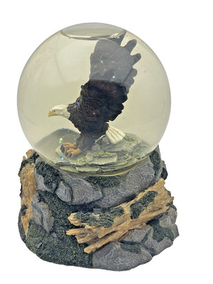 American Eagle Musical Snow Globe, Plays America The Beautiful