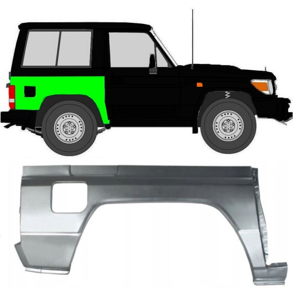 KotflüGel FüR Toyota Land Cruiser 1984 – 1993 Hinten Rechts-image