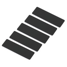 2.73 x 0.78inch Engraved Name Tags Kit,5Pcs Blank Badge with Pin,Black