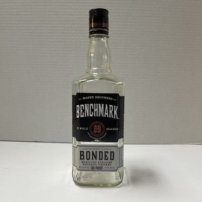 EMPTY Benchmark Bonded Bourbon Bottle 750mL