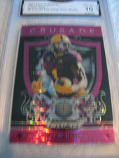 N'KEAL HARRY PATRIOTS 2019 PRIZM DRAFT PINK PULSAR CRUSADE PRIZM RC #8 GRADED 10