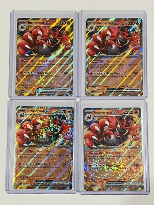 Pokemon Scarlet & Violet Temporal Forces- Incineroar ex Double Rare #034/162 (4)