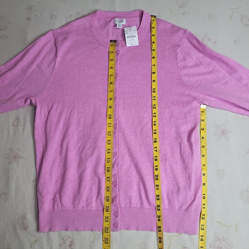 NEW J.Crew Womens Cardigan XL Pink Long Sleeve Clean Girl Preppy Jackie Classic - 第 3/11 張圖片