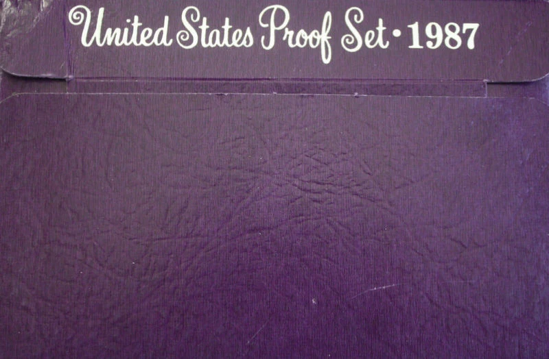 1987 P+D+S Mint Proof Set ~ Kennedy Washington Roosevelt Jefferson Lincoln  - Image 3 of 3