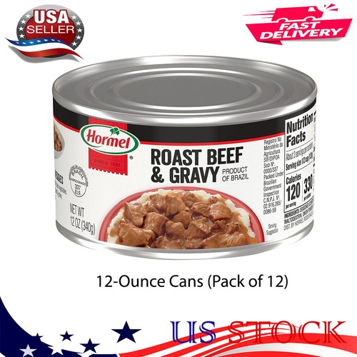 Hormel Roast Beef & Gravy, Fully Cooked, Sliced, Chunk, 12Oz Cans (Pack of 12) eBay