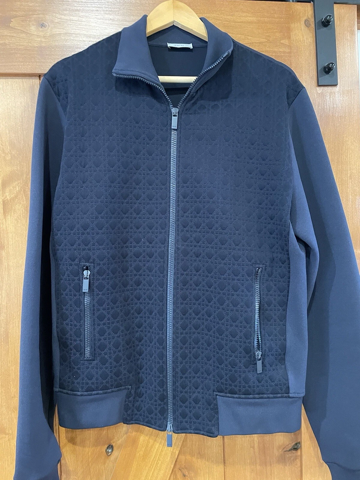 Christian Dior Giacca Track Texturizzata Uomo Large $2.900 Vendita al dettaglio