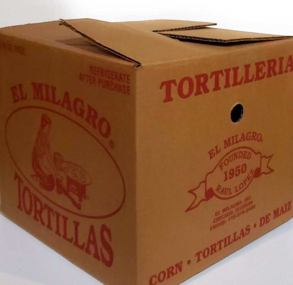 El Milagro Corn Tortillas de Maiz 100 *CAJA DE 48 PAQUETES* ENVIO