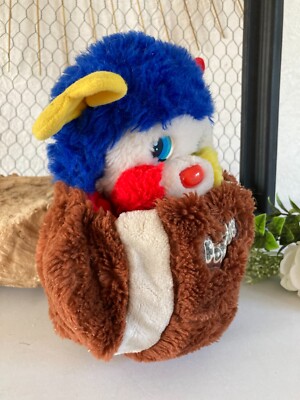 doudou peluche POPPLES Football foot 1980 popple vintage