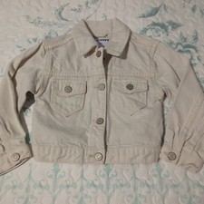 Old Navy Kids Girl Long Sleeve Button Down Denim Jacket 4T VERY Light Wash R11