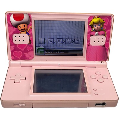 Nintendo Ds Lite Console Pink w/Charger Stylus & Colby CVH88