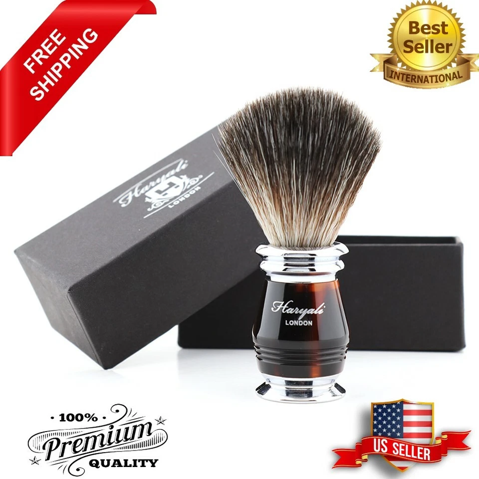 HARYALI LONDON Elegant Design Resin Handle Shaving Brush for Men-Synthetic Bristle Shave Brush