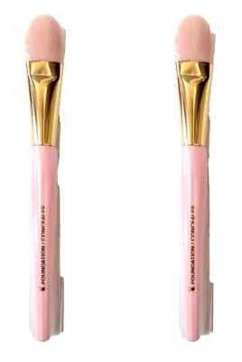 2-PACK  TOO FACED CONCEALER FOUNDATION BRUSHES PINK NEW