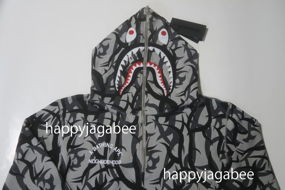 A BATHNIG APE Men's BAPE x NBHD TRIAL CAMO TWO FACE HALF ZIP A BATHNIG APE Men's BAPE x NBHD TRIAL CAMO TWO FACE HALF ZIP