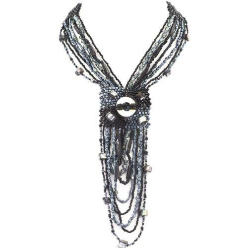 Collier 2 Perles Hématite 8mm - Chaîne Acier Inoxydable - Femme/Homme - Neuf Avec étiquettes
