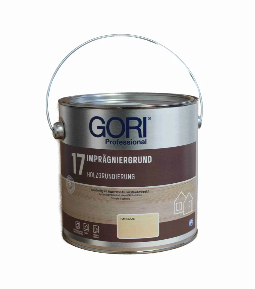 GORI 17 Imprägniergrund 2,5L Holzschutz Bläueschutz Schimmelschutz Wasserbasis - Bild 2 von 4