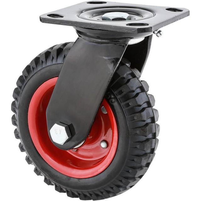 4pc 6 1/4" Knobby Wheel Outdoor Terrain Rough Surface Rubber Tire Caster for sale online eBay