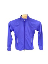 Nike Fit Jacket Womens Size Medium Blue Training Dri Fit Running Warmup Athletic