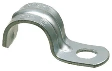 Arlington 374, 1-1/2", Steel, 1-Hole Click-On, EMT Conduit Strap, 1pc