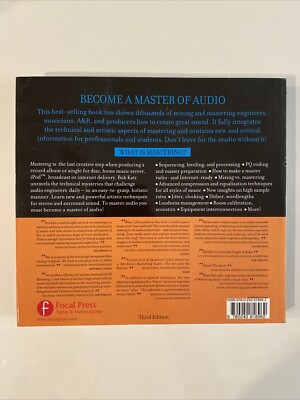 Mastering Audio: The Art and the Science Third Edition | eBay
