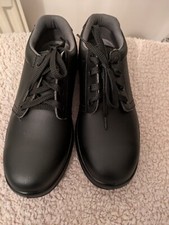 Click New Footwear Tie safety  Shoes Micro Fibre Size 6/39 Black, work shoes.