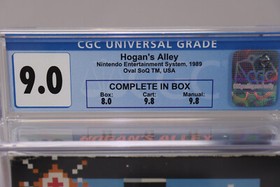 Hogan's Alley Nintendo NES 1989 CIB Complete CGC Graded 9.0 - 9.8 Cart & Manual!