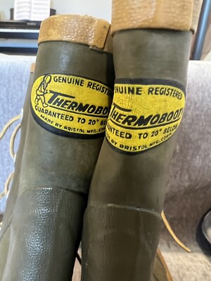 Vintage 1966 Bristol Thermoboot 100% Rubber Winter Boots  display picture 3