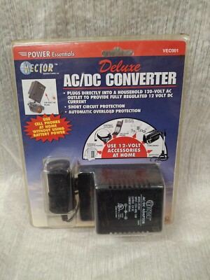 NEW Vector Deluxe AC/DC Converter 120 Volt AC to 12 Volt DC - VEC001