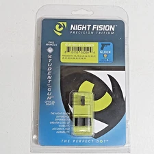 NEW SEALED PACK NIGHT FISION TRITIUM NIGHT SIGHT SET FRONT & BACK GLOCK 17 19 22