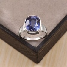 Ceylon Blue Sapphire Ring Gemstone Ring Gift For Her Anniversary  Wedding Rings