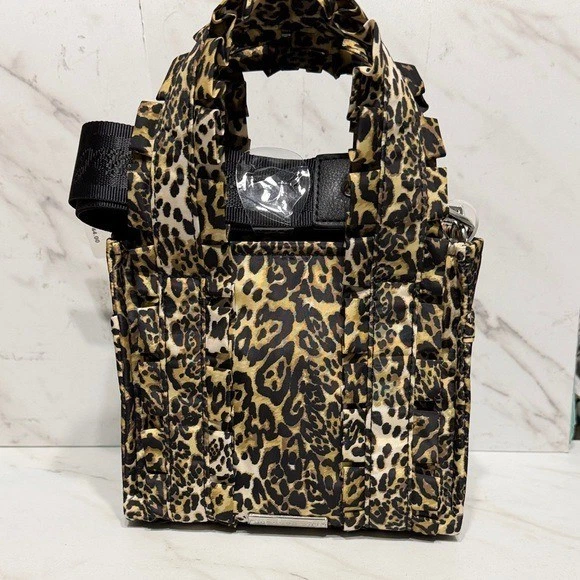 NUEVO Steve Madden Niña Madden Estampado de Leopardo Mini Bolso Bandolera Correa Bolso de Mano Foto 2 de 4