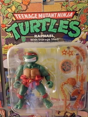 Playmates Toys TMNT Raphael Action Figure with Storage Shell, Weapons & Pizza