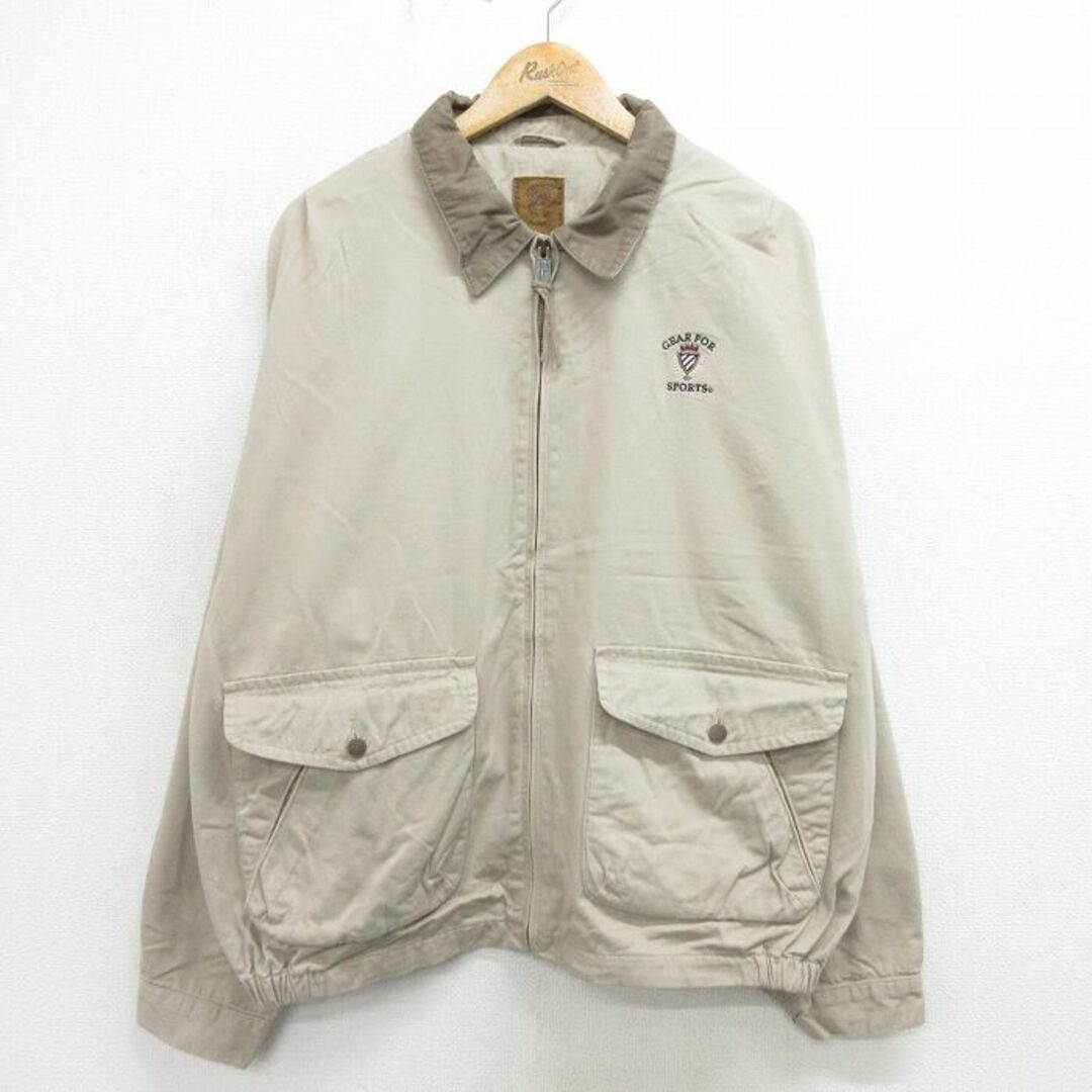 ALTRA Giacca XL vintage manica lunga uomo taglia grande cotone beige altro usato0