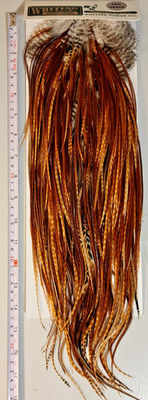 Whiting Hebert Miner, Dry Fly, Rooster Saddle, Barred Dark Ginger,  Pro Grade
