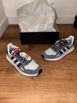 adidas Run 84 Cloudfoam JR8712 Halo Blue Aurora Ink Men s 9.5 New With Box