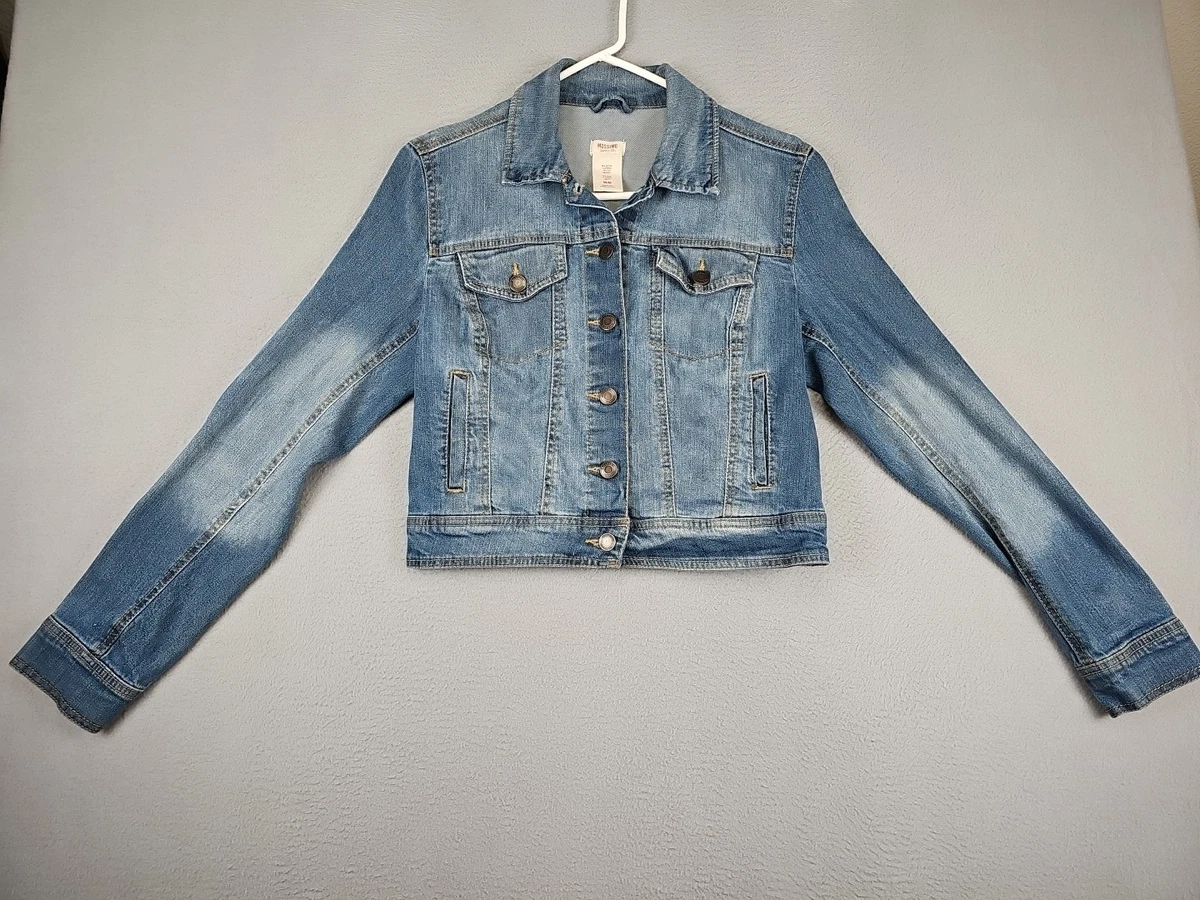 Veste En Jean Femme Mossimo - Style Délavé à L'acide Vintage Années 90 - Taille XS, Occasion Très Bon état