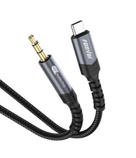 Type C to 3.5mm AUX Cord 4FT Hi-Fi Stereo USB C to Aux Headphone Male Cord Car