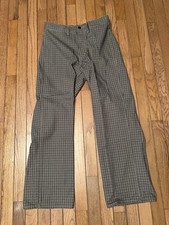 Uniqlo U women’s regular 8 plaid cotton blend checkered pants 