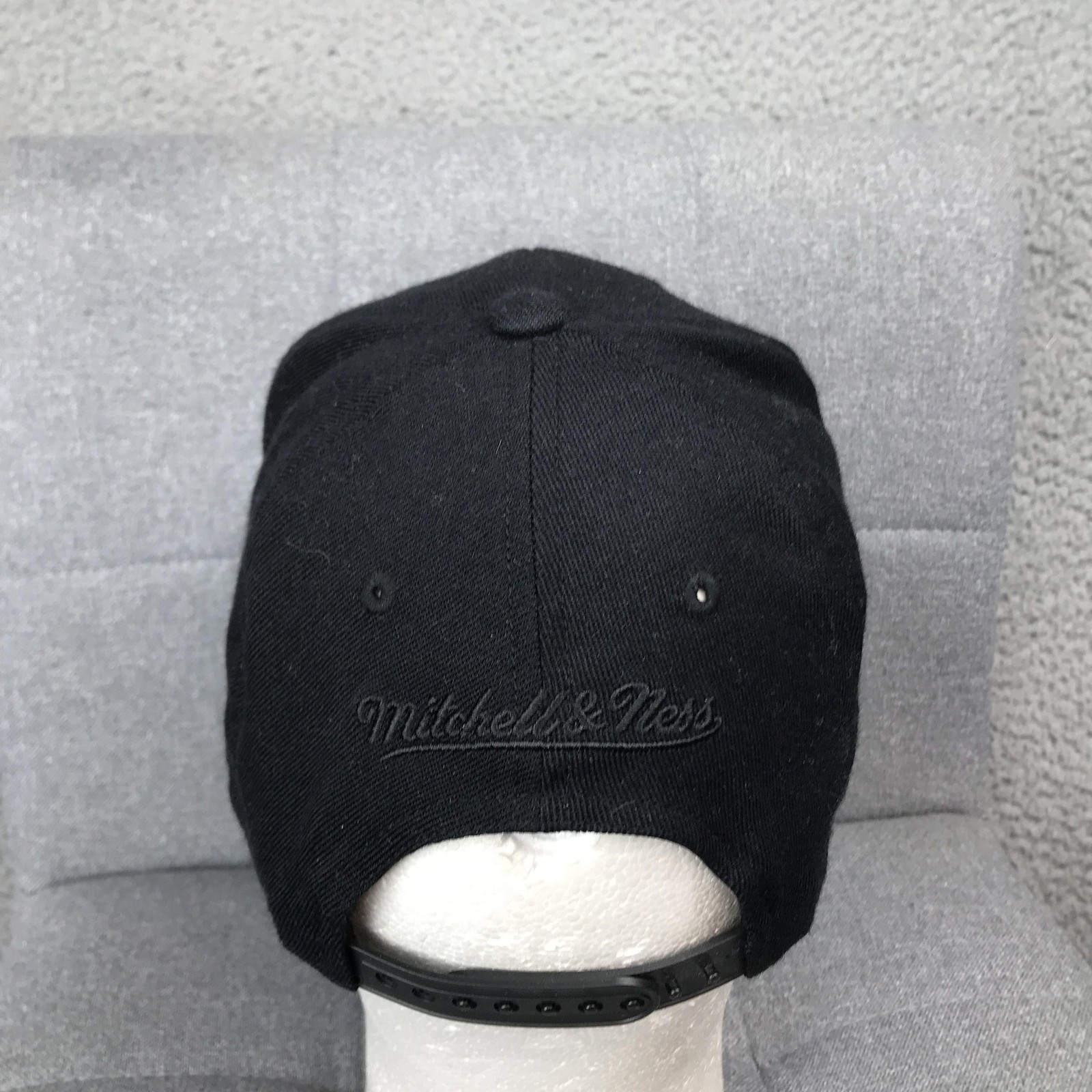 Mitchell & Ness Bear Patch Hat Cap Snap Back Blac… - image 5