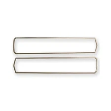 S7MS-13489 Scott Drake Satin Finish Tail Light Bezels, Shelby, Pair