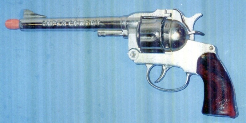 Vintage Super Cowboy Cap Gun Crescent Toys Made in England