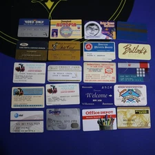 Huge Lot 20 Vintage EXPIRED Credit Charge Cards Membership More SEARS AT&T FORD+