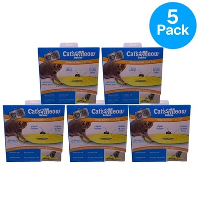 Cat's Meow Deluxe Interactive Cat Toy 5 Pack New