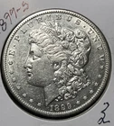 1899-S MORGAN SILVER DOLLAR, XF+/AU DETAILS