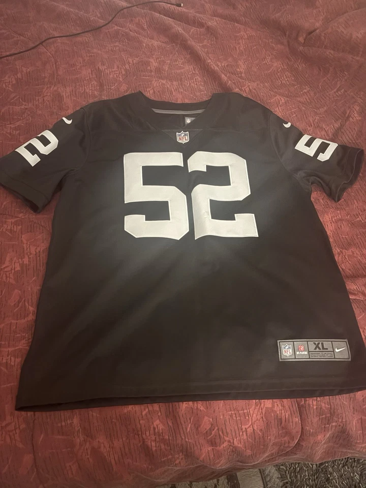Camiseta Nike Khalil Mack Oakland Raiders NFL #52, talla XL Foto 4 de 4