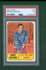 1967 Topps Hockey Card - #29 Bernie Geoffrion, PSA 5 EX