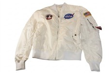 Alpha Industries NASA MA-1 Flight Bomber Jacket White